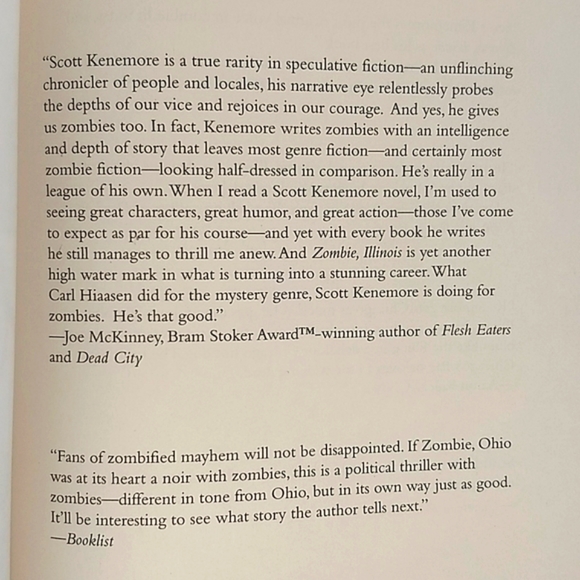 Signed Copy of Zombie, Illinois Signed by Author Scott Kenemore - Picture 11 of 12